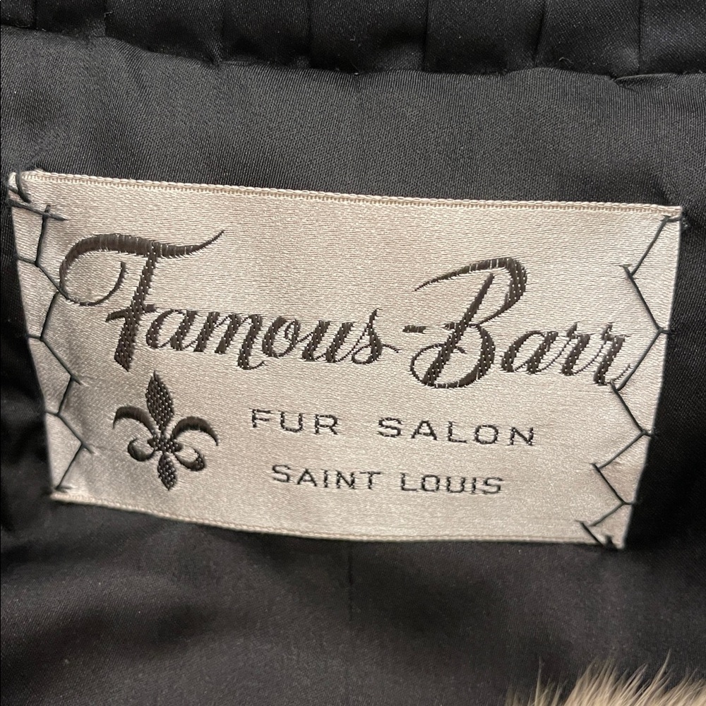 Vintage Famous Barr Fur, Lamb with Mink Collar and and Cuffs Size 6 - Picture 9 of 15
